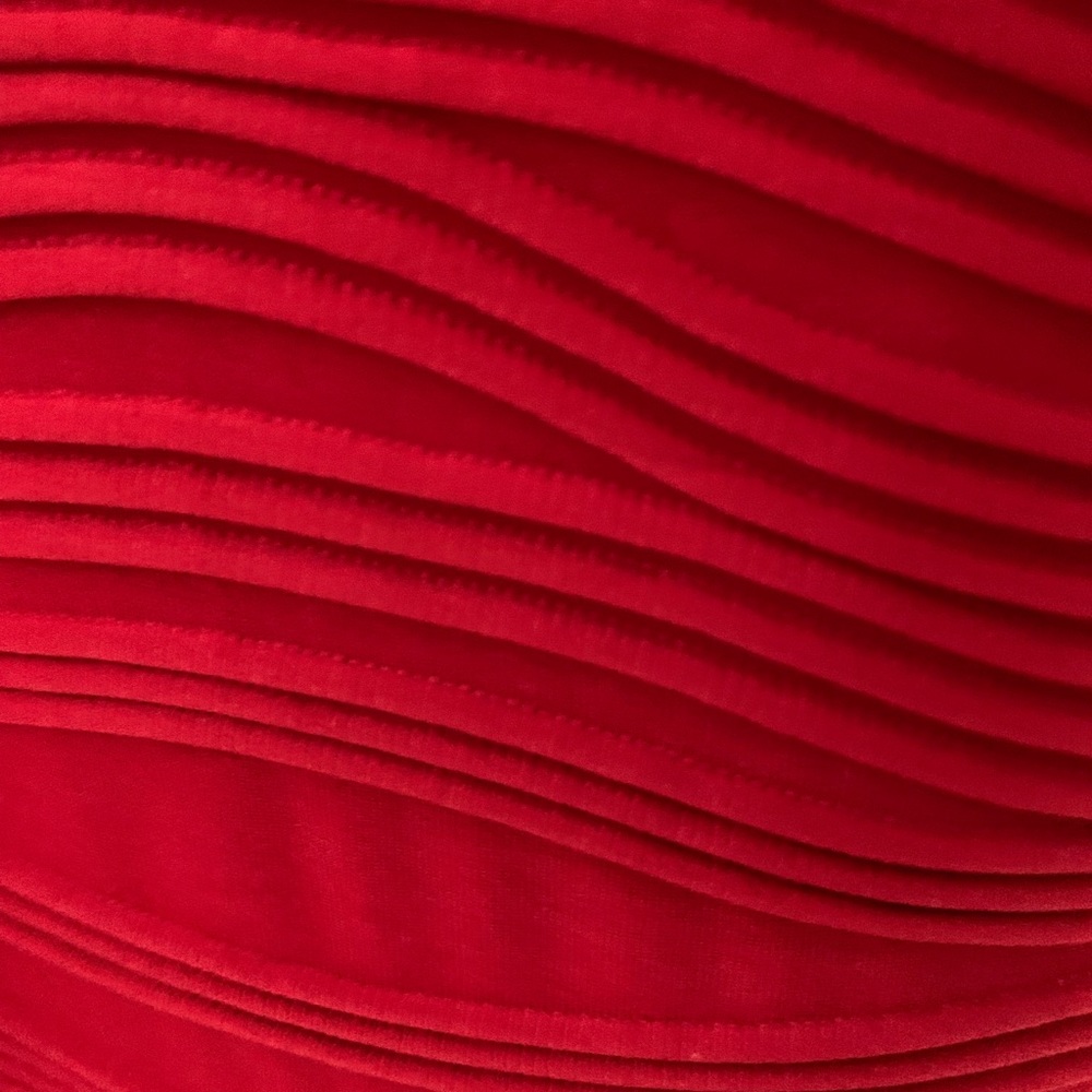 Festive Red Holiday Dress, Size 12 - Picture 3 of 5